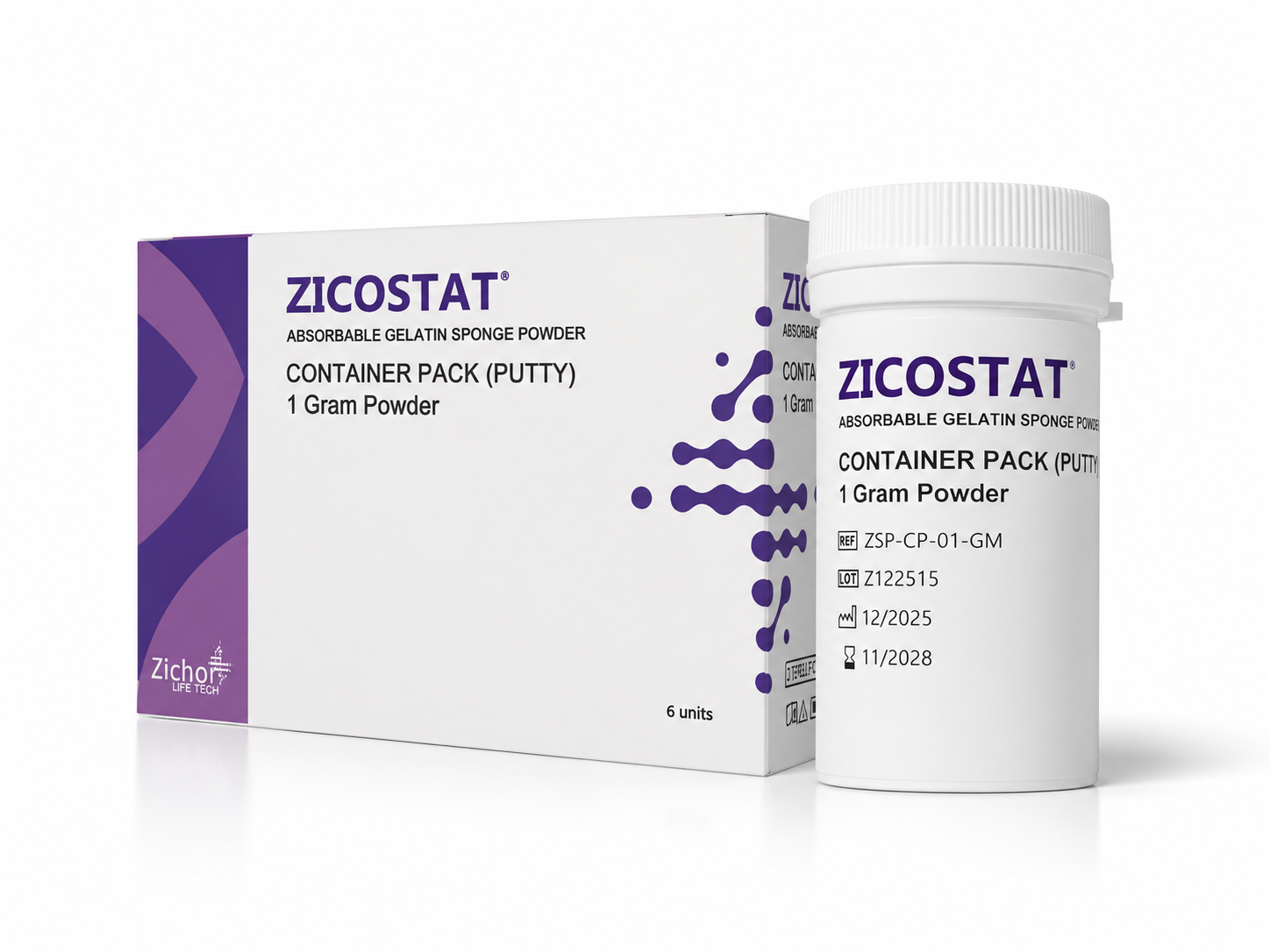 ZICOSTAT® Container Pack (Putty) 1 to 5 gm - Image 2